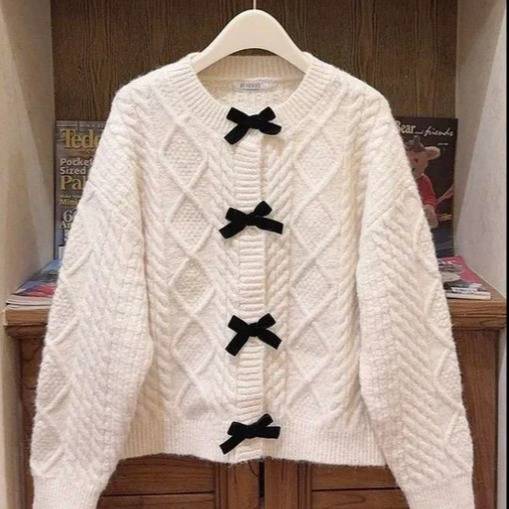 Bow-Knit Cardigan